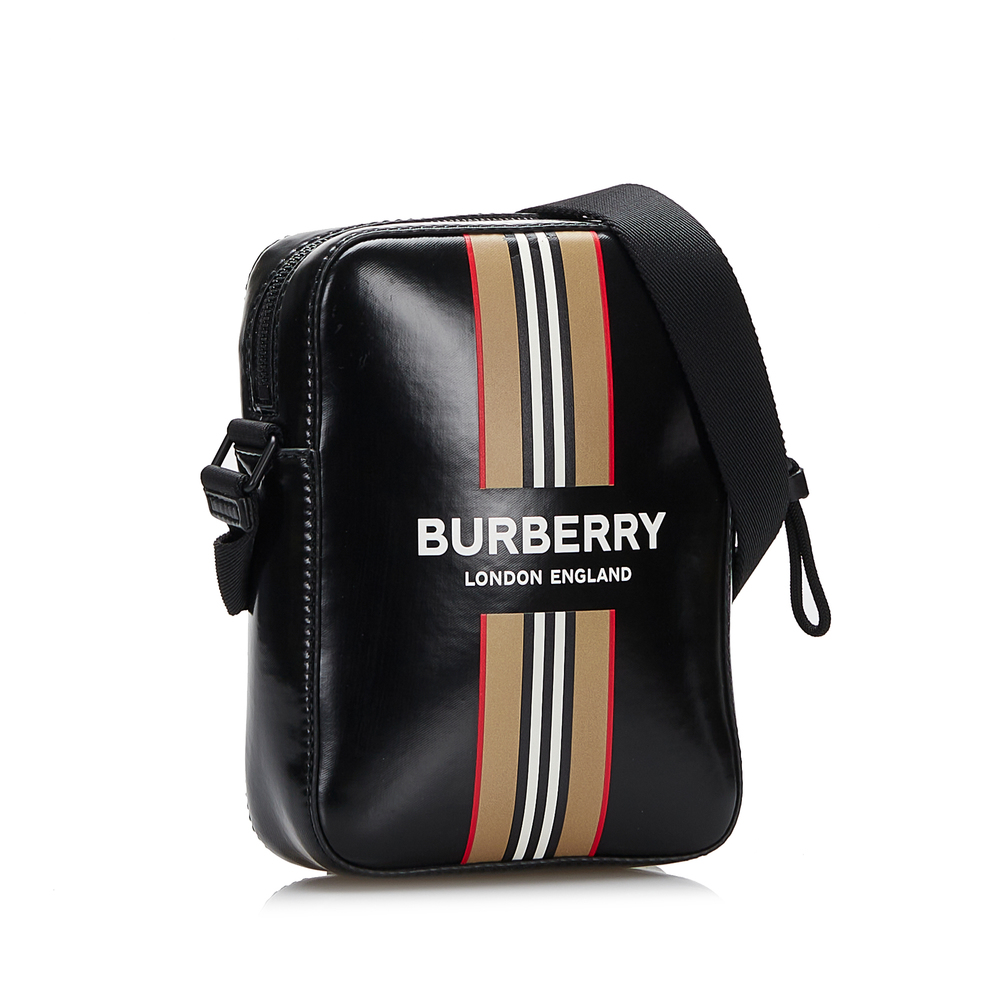 Pre-Loved Burberry Thornton Stripe Crossbody - Picture 2 of 11